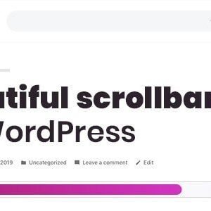 Scroller – Custom Scrollbar for WordPress