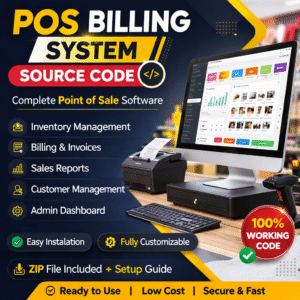 POS Billing System Source Code – Complete Point of Sale Software